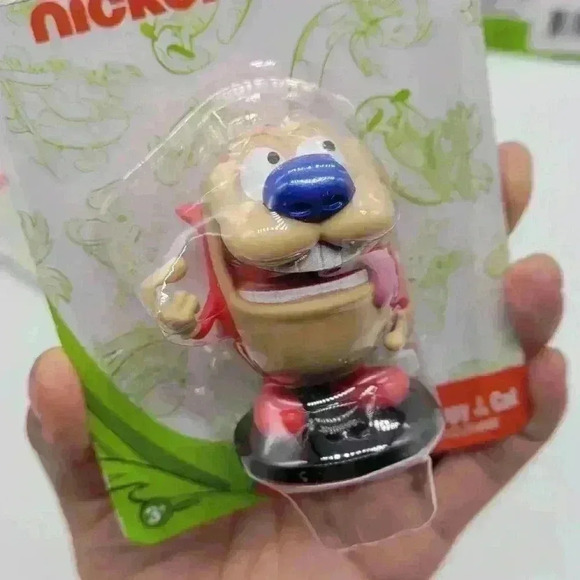 Brand New! Lot Of 3 Nickelodeon 3" Mini Figures-Ren-Stimpy-Spongebob *New* - Picture 4 of 7